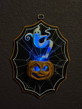Load image into Gallery viewer, Haunted Jack-o-lantern Wall Plaque