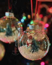 Load image into Gallery viewer, Winter Ghost with Red Beanie & Red Scarf Ornament